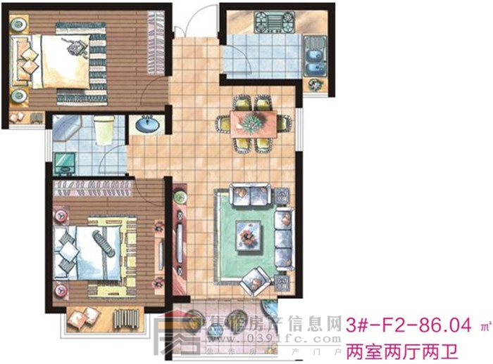 正大國(guó)貿(mào)中心3#F2戶型