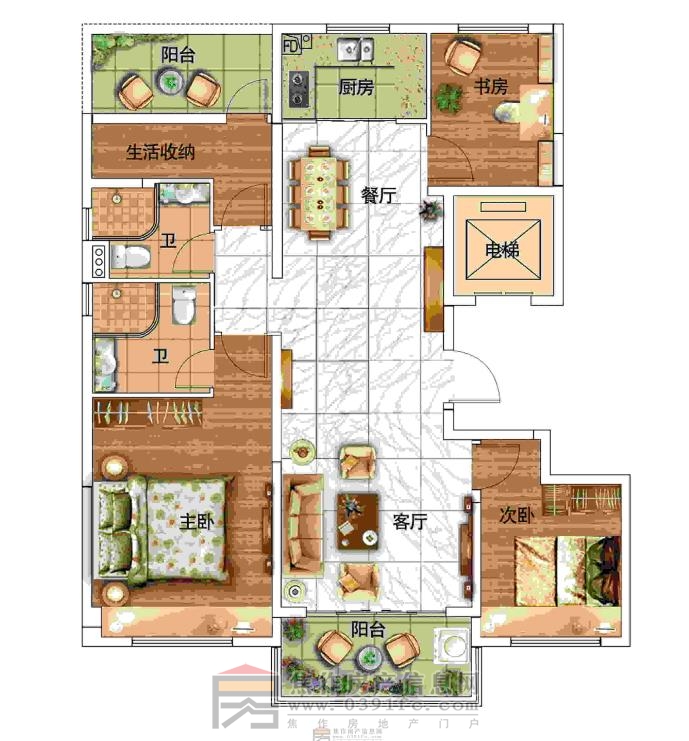 翡翠灣  悅灣（YJ125）129-136㎡，四室兩廳兩衛(wèi)