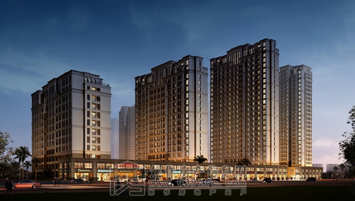 理工·帝湖灣夜景圖