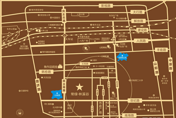 常綠·林溪谷區(qū)位圖