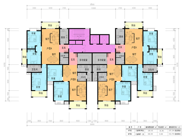 鴻城花園戶型圖