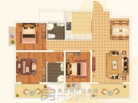 逸景雅居C1三室兩廳一廚兩衛(wèi)111.84