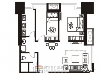 理達文華廣場兩室兩廳一衛(wèi)一廚約70.72㎡