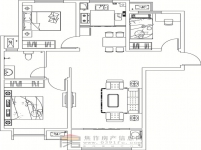 金德利公館7#1單元西戶(hù)三室兩廳一衛(wèi)112.87㎡