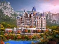 仙那度云臺(tái)山水奇境小鎮(zhèn)實(shí)景圖