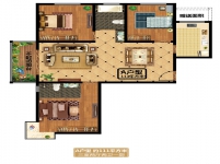 征云·悅景A戶型三室兩廳兩衛(wèi)約111㎡