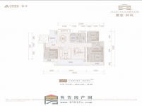 建業(yè)新筑四室二廳二衛(wèi)139A平方