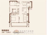 和誠(chéng)外灘二期5#三室兩廳一衛(wèi)約91.06㎡