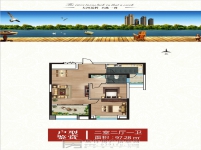 萬(wàn)隆·清水灣二室二廳一衛(wèi)約97.28平