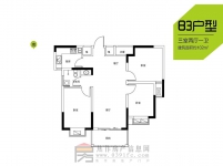 大地·時(shí)光里三室兩廳一衛(wèi)102㎡