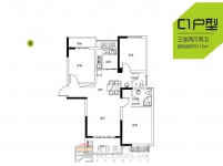 大地·時(shí)光里三室兩廳兩衛(wèi)115㎡