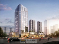 焦作金地廣場鳥瞰圖