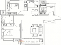 金德利公館7#2單元西戶(hù)三室兩廳一衛(wèi)114.72㎡
