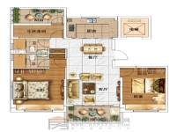 翡翠灣 攬景（YJ115）113-119㎡，三室兩廳兩衛(wèi)