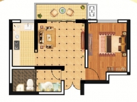 浙商·城市之星1室1廳1衛(wèi)52.76㎡